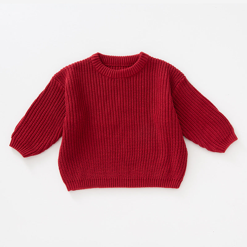 Warm and Cozy Children’s Knitted Pullover Sweater