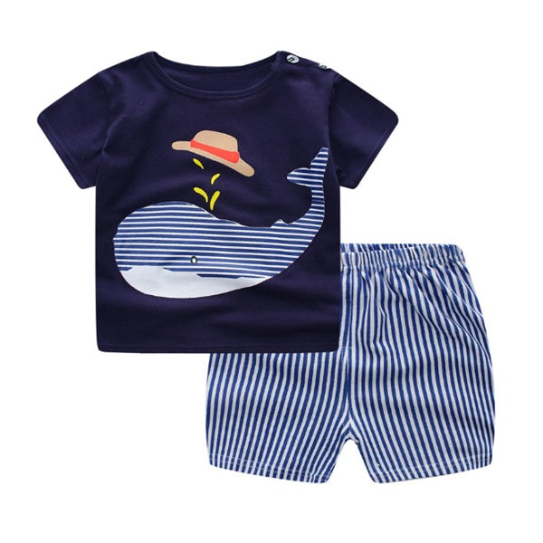 Adorable Cartoon T-Shirt Set for Baby Summer Days