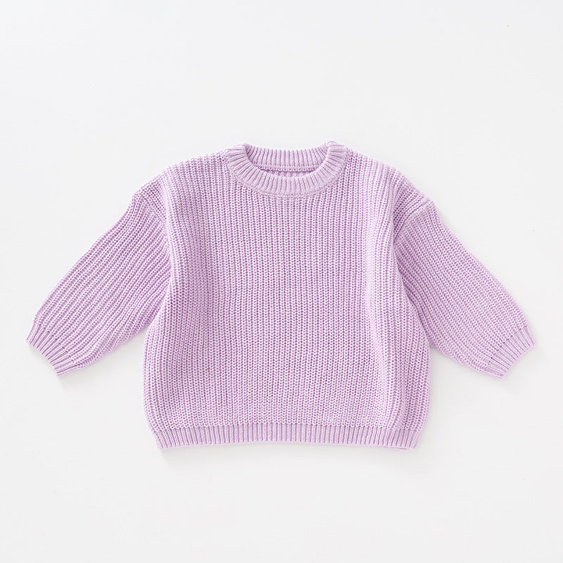 Warm and Cozy Children’s Knitted Pullover Sweater