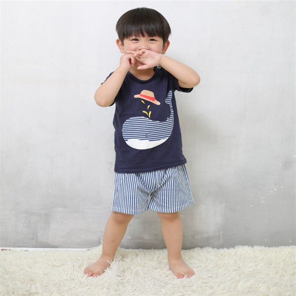 Adorable Cartoon T-Shirt Set for Baby Summer Days