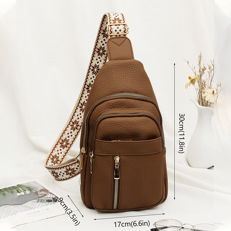 Retro-Style Soft Leather Crossbody Bag  Light, Stylish & Practical