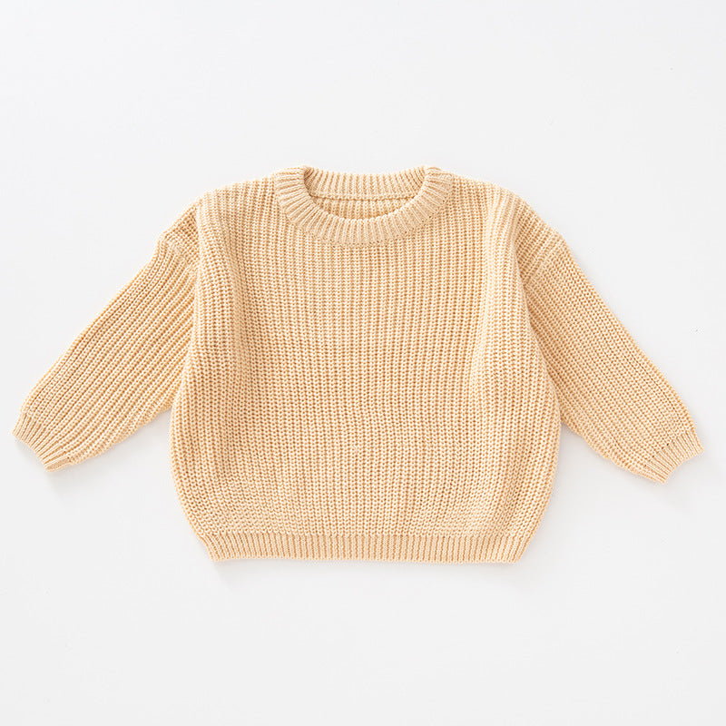 Warm and Cozy Children’s Knitted Pullover Sweater