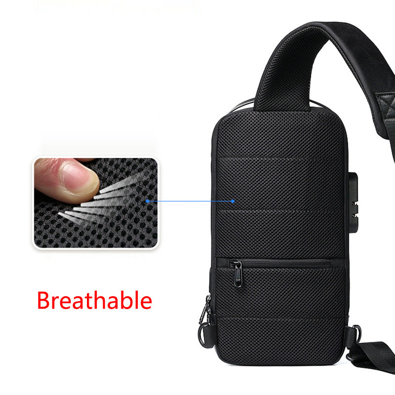 Secure on the Go: Waterproof Anti-Theft USB Crossbody Bag