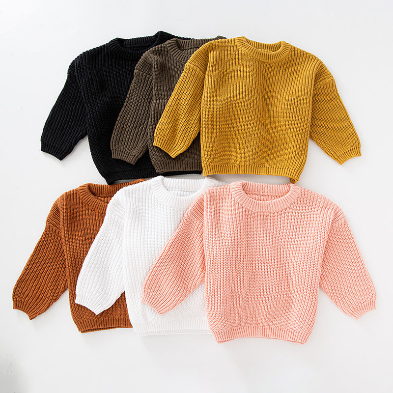 Warm and Cozy Children’s Knitted Pullover Sweater