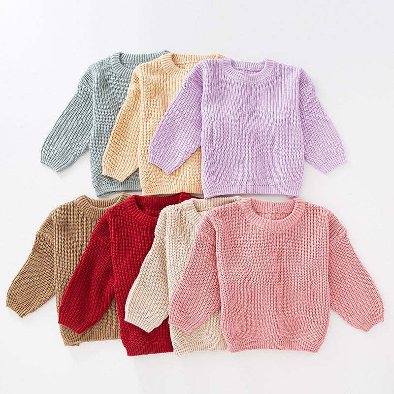 Warm and Cozy Children’s Knitted Pullover Sweater