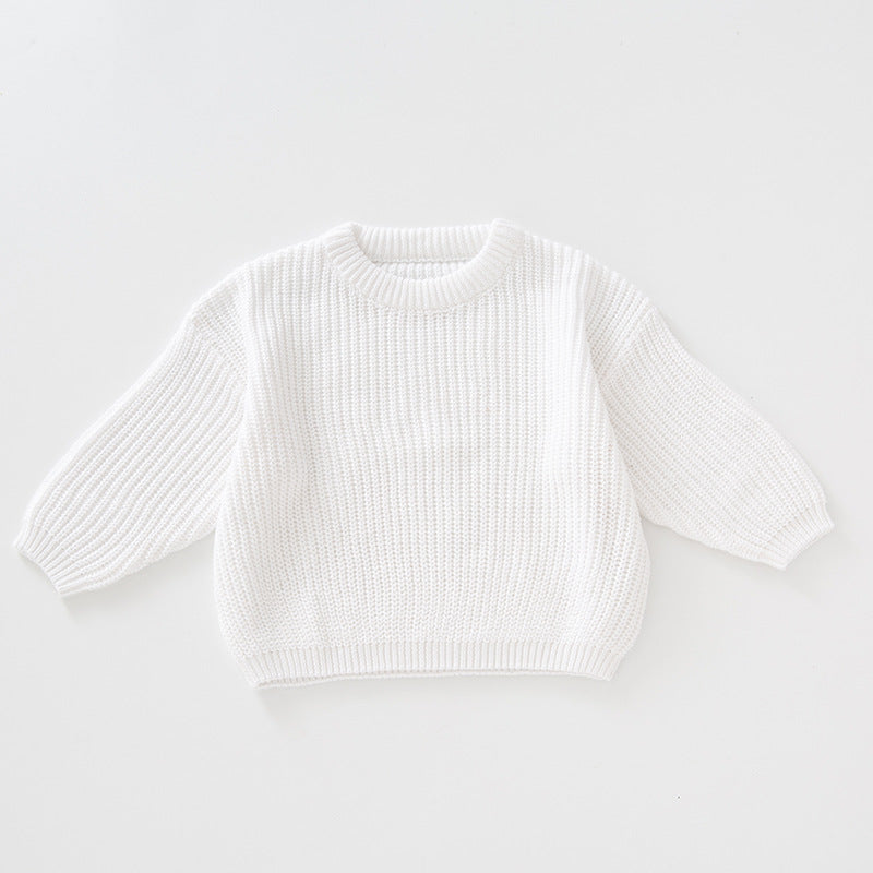 Warm and Cozy Children’s Knitted Pullover Sweater