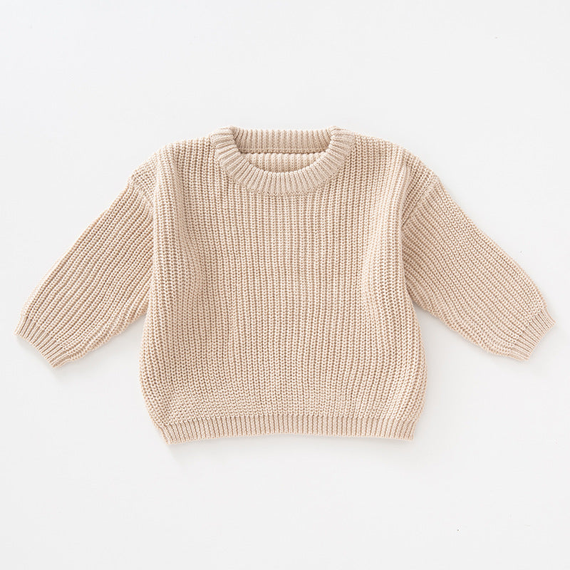 Warm and Cozy Children’s Knitted Pullover Sweater